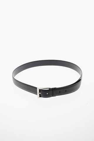 Cintura in Pelle Saffiano con Hardware Argentato