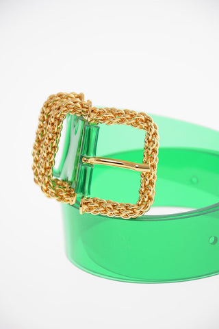 Pvc KATINA Belt with Gold-toned Buckle