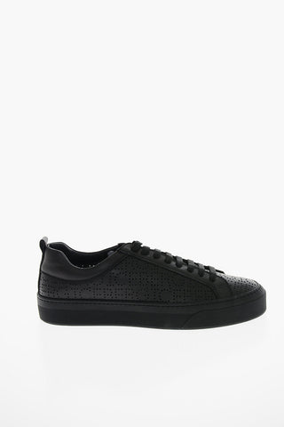 Perforated Leather ATENA Low-Top Sneakers