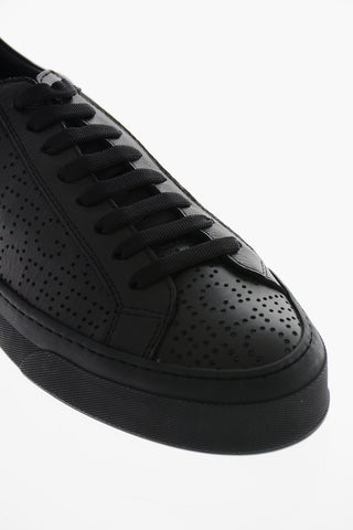 Perforated Leather ATENA Low-Top Sneakers