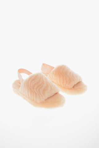 Slippers FLUFF In Lana con Banda Elastica Logata