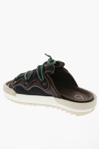 Faux Leather OFFLINE 2.0 Sandals with Contrasting Braided Laces