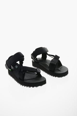 Solid Color DEPA Sandals with Touch Strap Closure