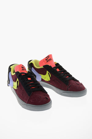 Low-Top Suede Sneakers BLAZER Vintage-Effect with Badge