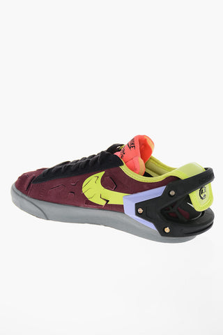 Sneakers Basse BLAZER In Suede Effetto Vintage con Targhetta