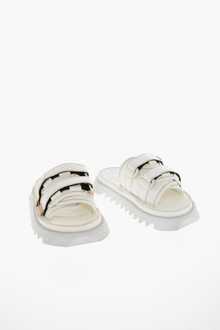 SUICOKE Leather MOTO 02 Sandals with Touch Strap Closure