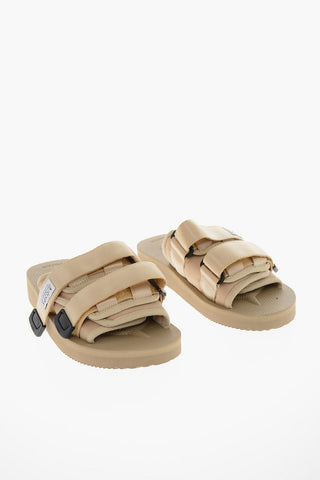 Logo Patch and Touch Strap Closure Sandals with Rubber sole