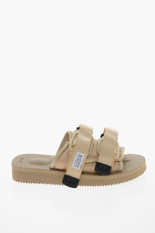 Logo Patch and Touch Strap Closure Sandals with Rubber sole