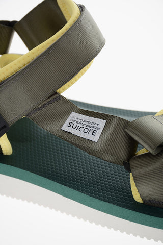 Sandali DEPA-V2 Con Chiusura a Strappo Logo patch e Suola in Gomma