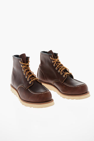 Lace-up Leather Ankle Boots
