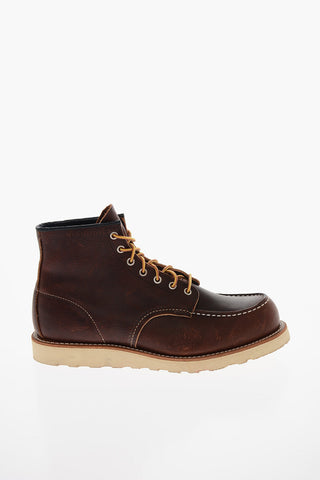 Lace-up Leather Ankle Boots