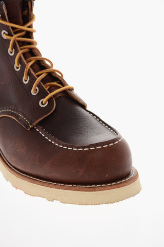Lace-up Leather Ankle Boots