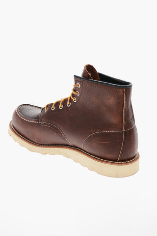Lace-up Leather Ankle Boots