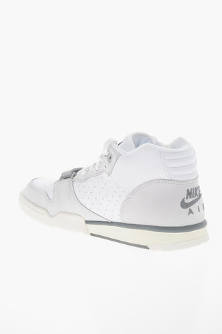 Two-Tone Leather AIR TRAINER 1 High Top Sneakers