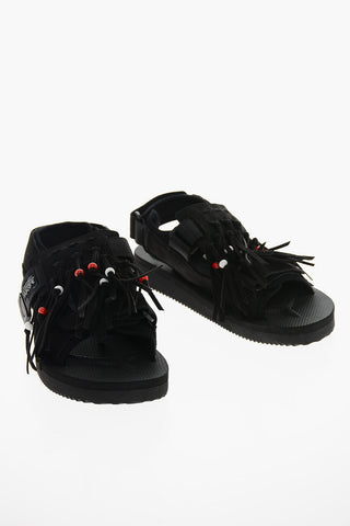 Sandals with tassel and Beaded Embellishment