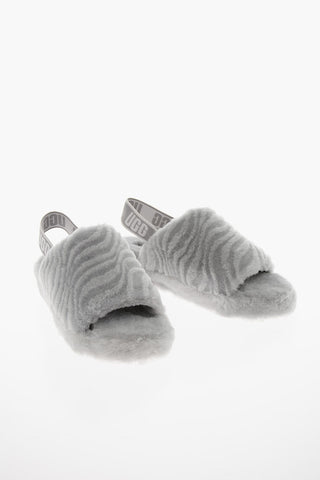 Slippers FLUFF In Lana con Banda Elastica Logata