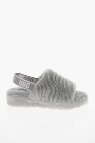 Slippers FLUFF In Lana con Banda Elastica Logata