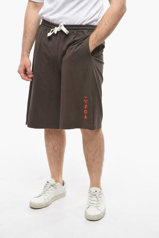 Shorts PLATOON in Felpa con Spacchi Laterali