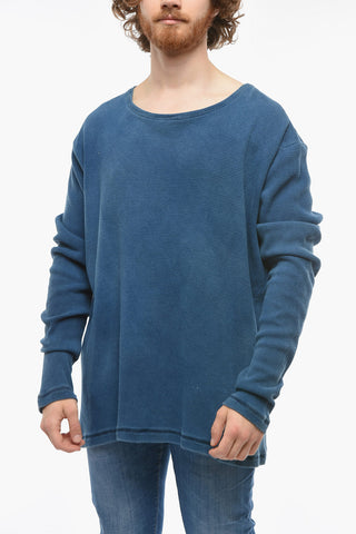 Oversized Cotton Crew-neck Sweater