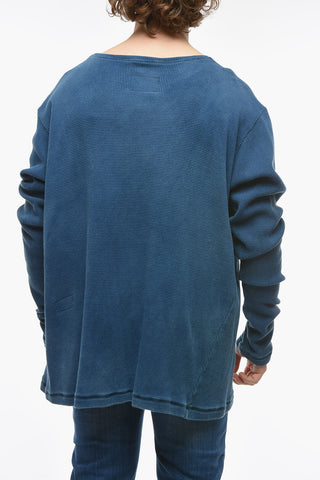 Oversized Cotton Crew-neck Sweater