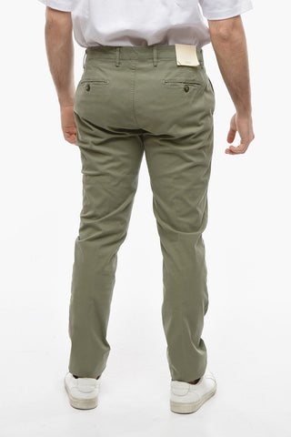 Mid Waist Slim Fit Chino Pants