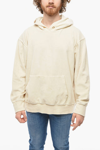 Velvet Hoodie with Front Patch Pocket