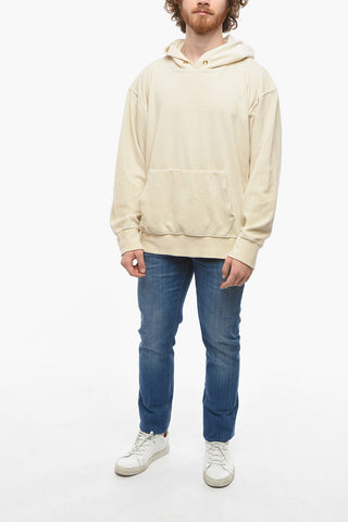 Velvet Hoodie with Front Patch Pocket