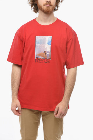 Cotton Crew-Neck T-shirt with Print