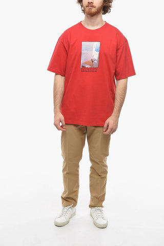 Cotton Crew-Neck T-shirt with Print