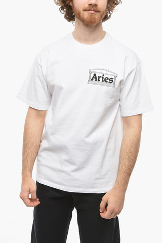 Contrasting Logo LOVE RAT Crew-Neck T-shirt
