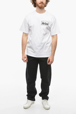 Contrasting Logo LOVE RAT Crew-Neck T-shirt