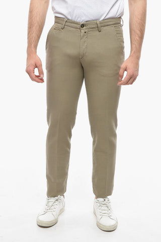 Breast Pocket Linen Blend Pants