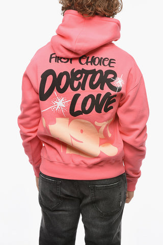 Fleeced Cotton DOCTOR LOVE Hoodie