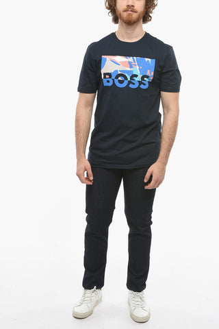 Printed THINKING 3  Crew-Neck T-shirt