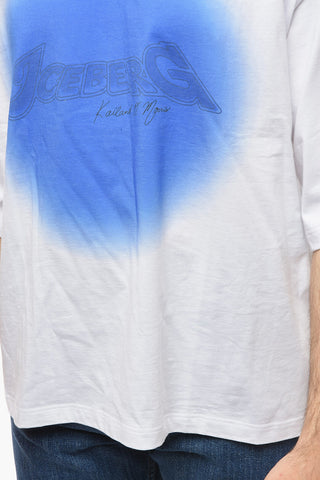 KAILAND O. MORRIS T-Shirt Girocollo con Stampa a Contrasto