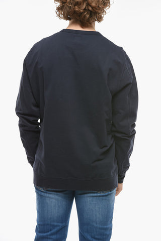 Felpa Girocollo in Cotone Garzato