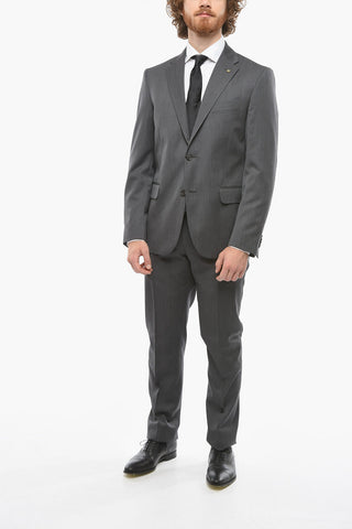 CC COLLECTION Notch Lapel RIGHT Pinstriped Suit