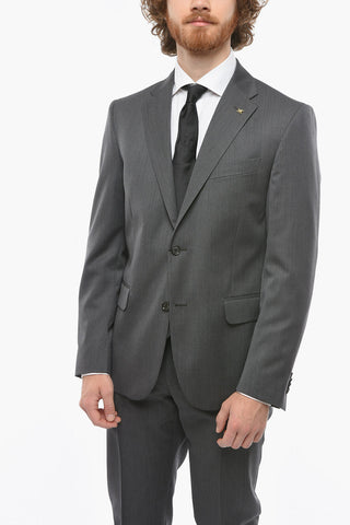 CC COLLECTION Notch Lapel RIGHT Pinstriped Suit