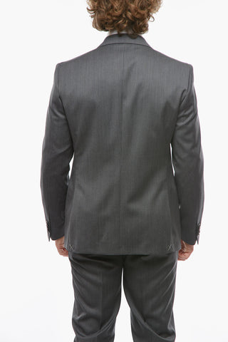 CC COLLECTION Notch Lapel RIGHT Pinstriped Suit