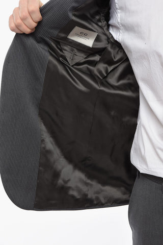 CC COLLECTION Notch Lapel RIGHT Pinstriped Suit