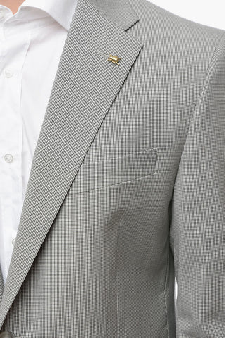 CC COLLECTION Abito Pied de Poule RIGHT con Spacchi Laterali