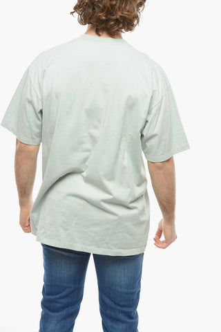 T-Shirt Girocollo con Dettaglio Strass