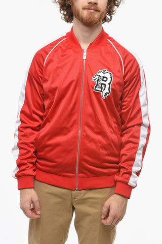 SPORT Contrasting Side Band Sweatshirt with Zip Closure