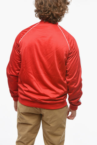 SPORT Contrasting Side Band Sweatshirt with Zip Closure