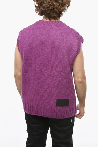 V-Neck Cable Knit Vest