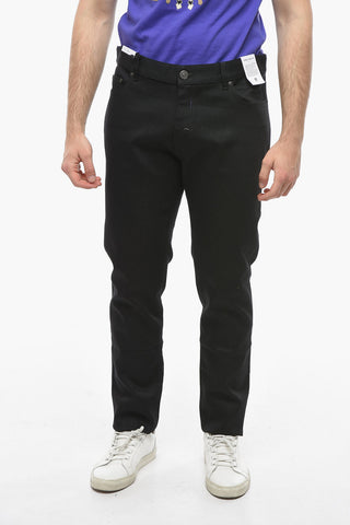Jeans ROCK Slim Fit con Logo Patch sul Retro 16cm