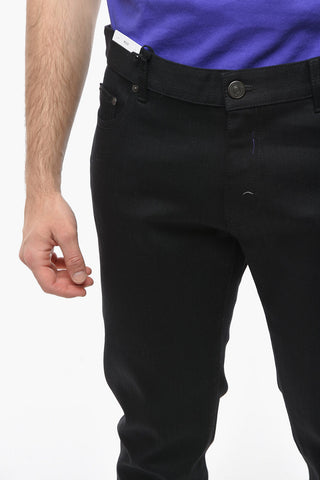 Jeans ROCK Slim Fit con Logo Patch sul Retro 16cm