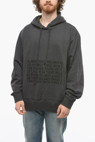Felpa Hoodie BOX LOGO in Cotone Garzato