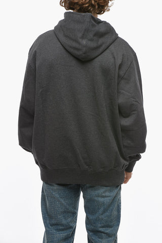 Felpa Hoodie BOX LOGO in Cotone Garzato
