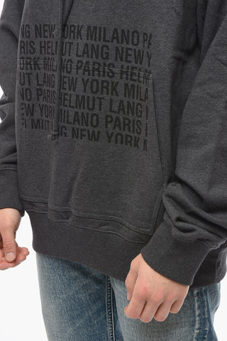 Felpa Hoodie BOX LOGO in Cotone Garzato